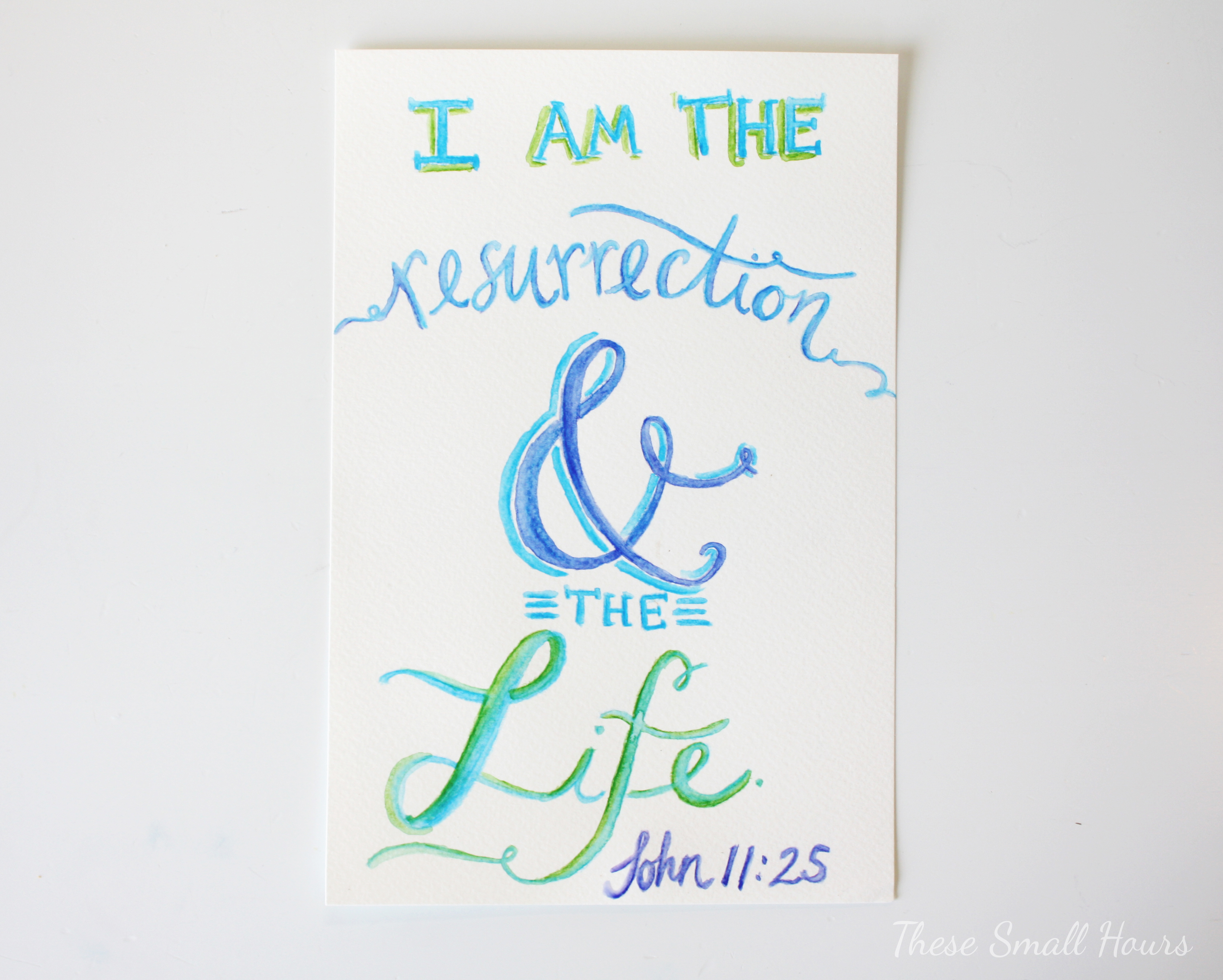 3371x2702 Good Friday Watercolors These Small Hours - Watercolor Writing