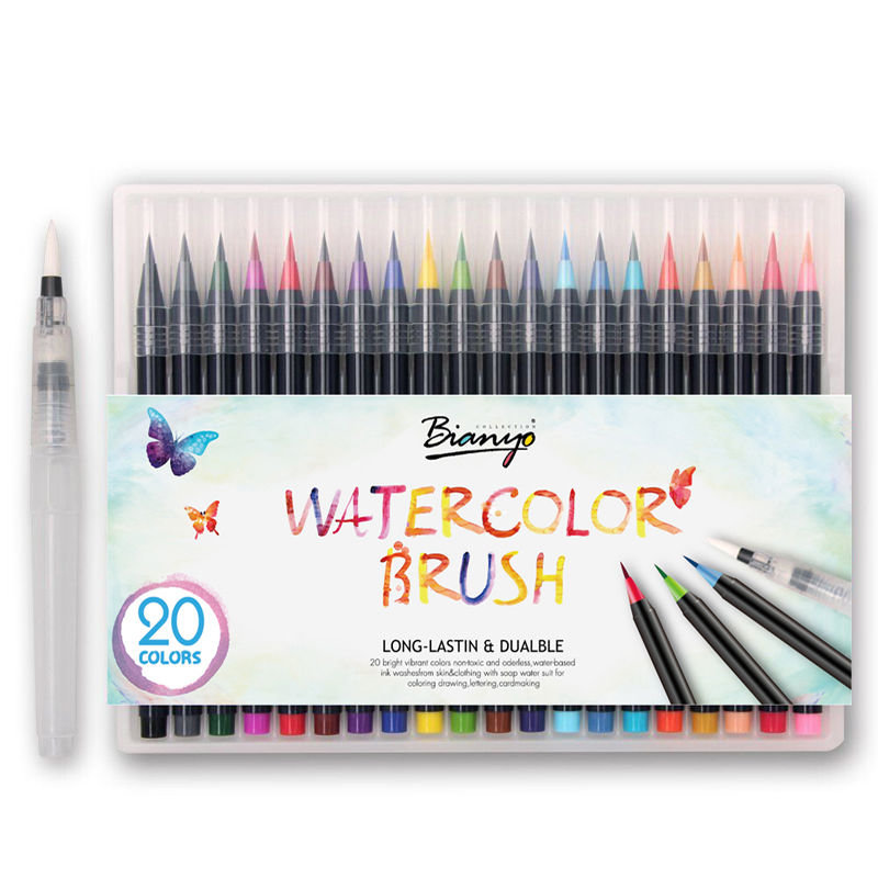 800x800 20 Colors Watercolor Drawing Writing Brush Artist Sketch Manga - Watercolor Writing