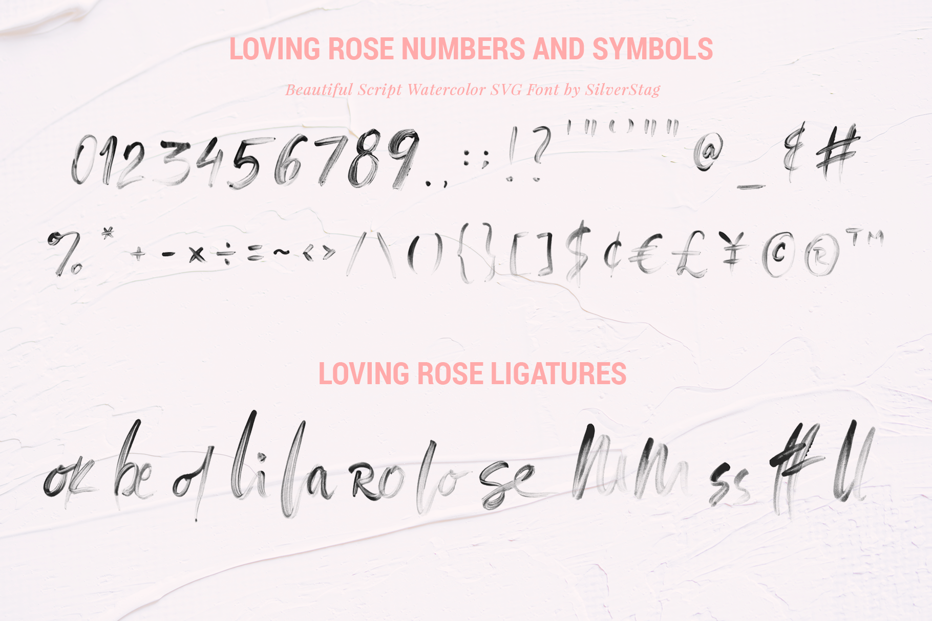 1820x1214 Loving Rose Svg Watercolor Font Pack - Watercolor Writing Font