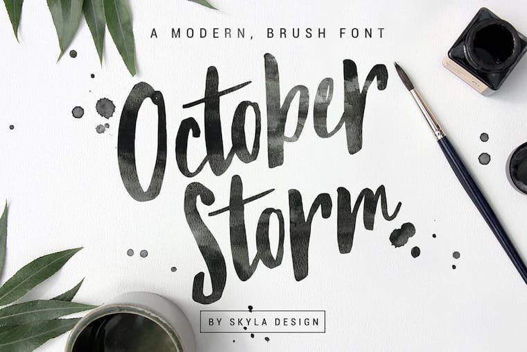 760x507 26 Pretty, Elegant Script And Handwritten Fonts For 2017 - Watercolor Writing Font