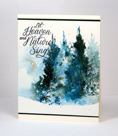 236x272 I Am Hosting The One Layer Simplicity Challenge This Month And The - Watercolor Xmas Cards