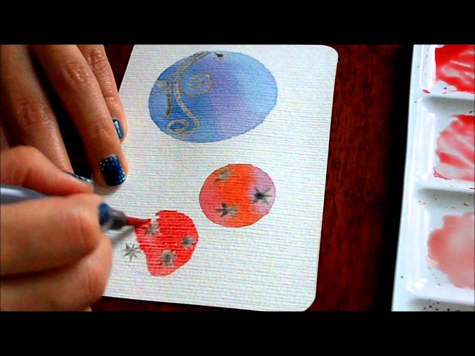 960x720 Christmas Card Watercolor - Watercolor Xmas Cards