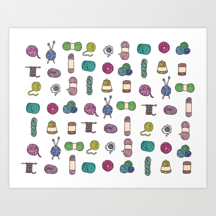 700x700 Knitting Balls Of Yarn - Watercolor Yarn
