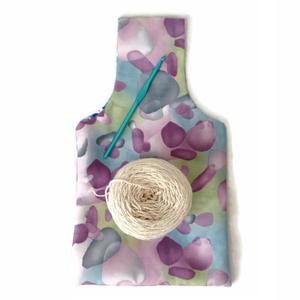 300x300 Small Yarn Bag Purple Watercolors And Blue, Purple And Yellow - Watercolor Yarn