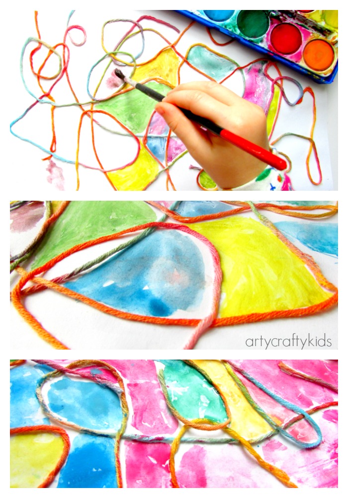 700x1000 Watercolour Yarn Kids Process Art - Watercolor Yarn