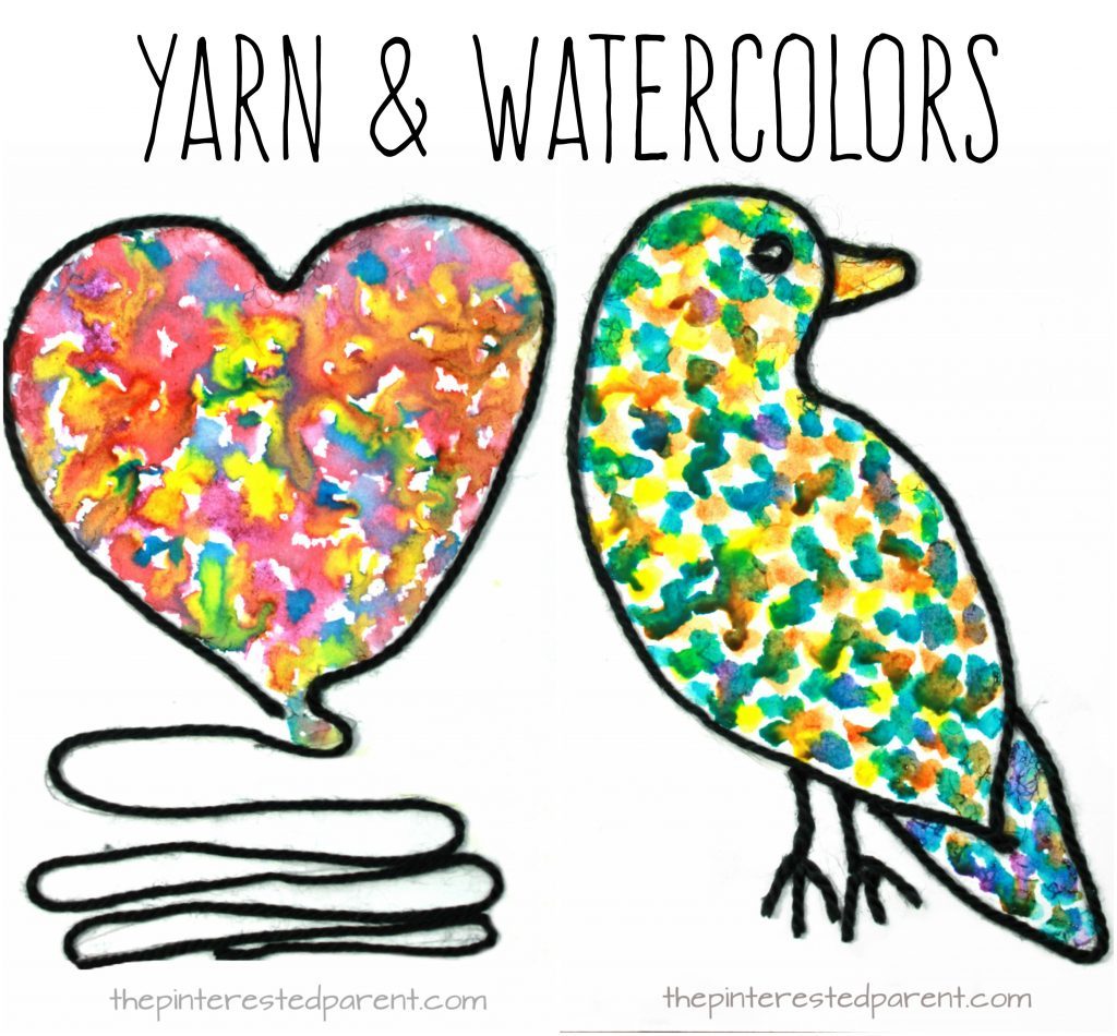 1024x950 Yarn Art With Watercolors The Ed Parent - Watercolor Yarn