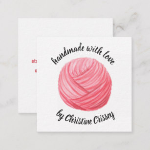 307x307 Yarn Business Cards Zazzle - Watercolor Yarn