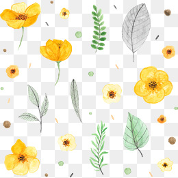 260x261 Yellow Flowers Png, Vectors, Psd, And Clipart For Free Download - Watercolor Yellow Flowers