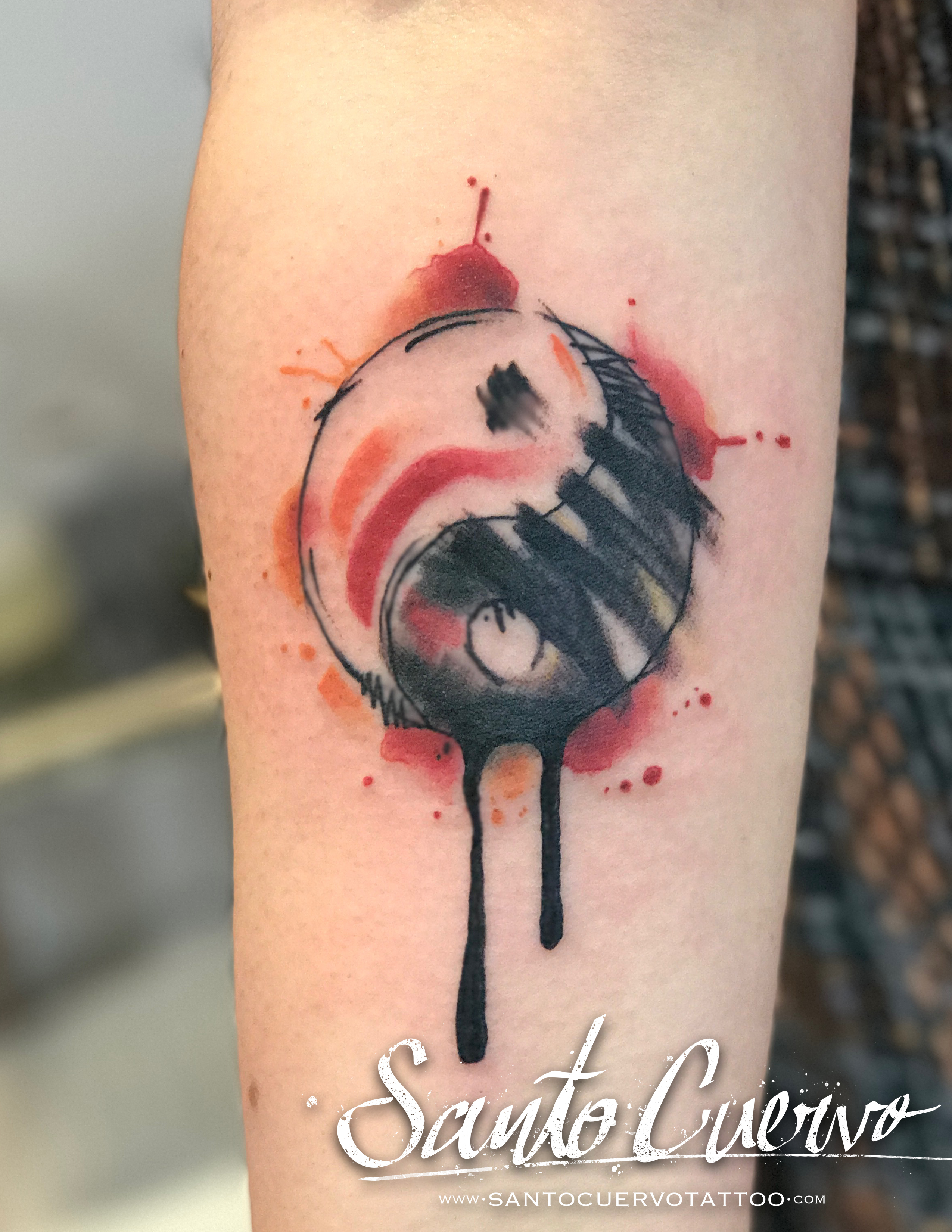 2550x3300 Yin Yang Watercolour Tattoo Sfb - Watercolor Yin Yang Tattoo