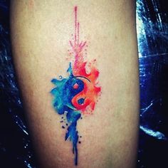 236x236 Watercolor Tattoo - Watercolor Yin Yang Tattoo