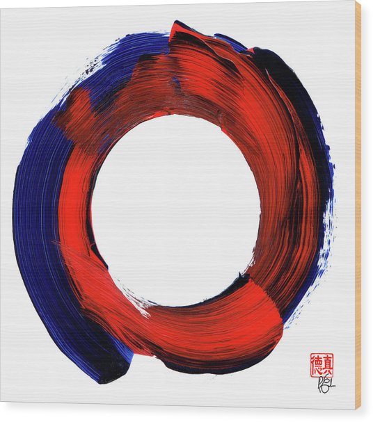 536x607 Color Zen Circle Painting By Peter Cutler - Watercolor Zen Circle