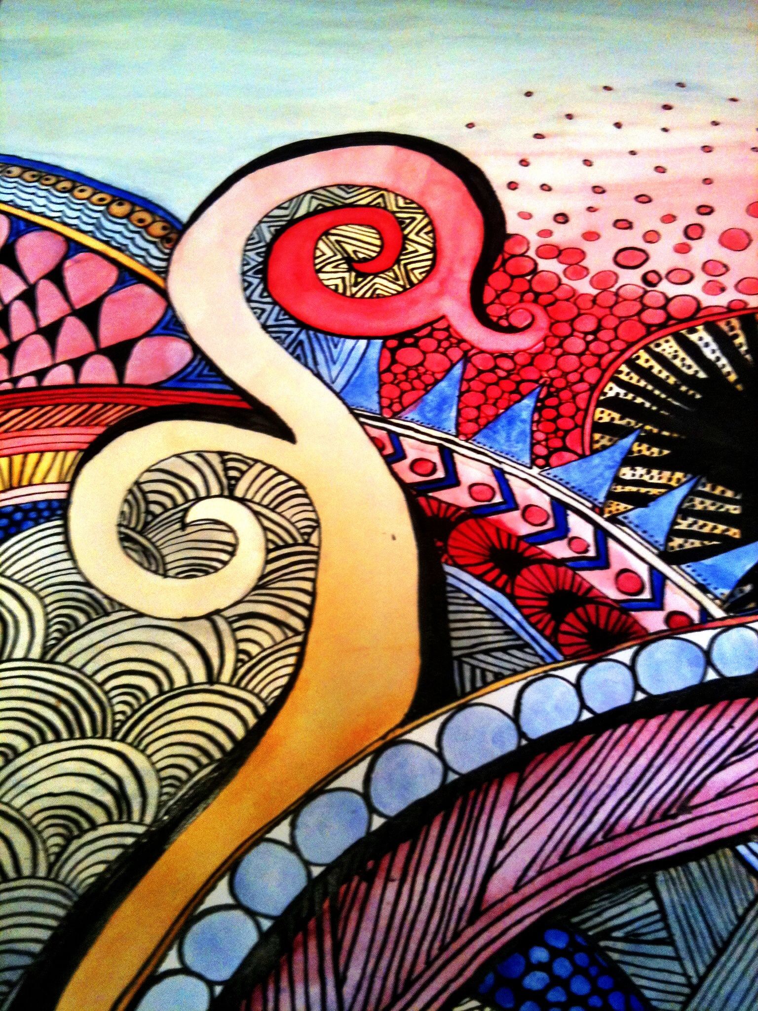 1536x2048 Watercolor Zentangle I N S P I R A T I O N - Watercolor Zentangle