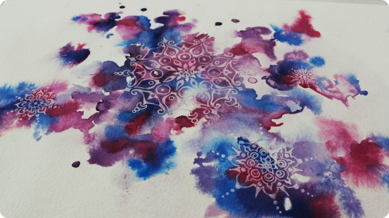 1280x720 Zentangle Inspired Art - Watercolor Zentangle