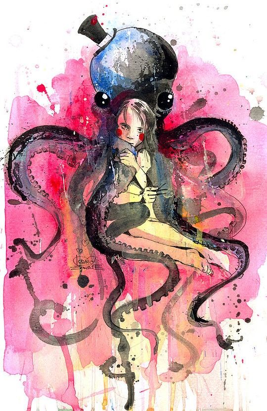 540x830 Watercolor Art By Lora Zombie - Watercolor Zombie