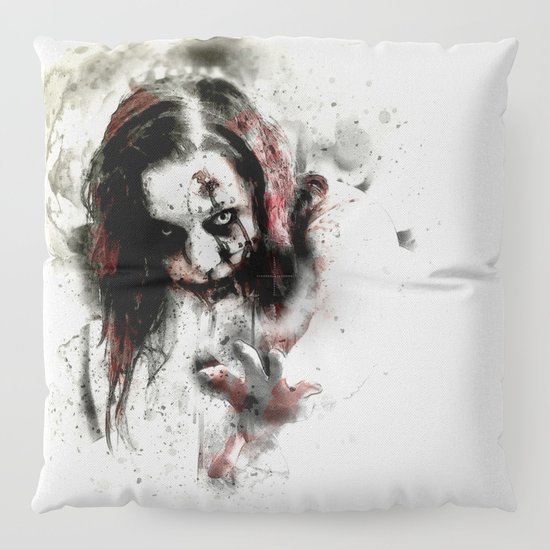 550x550 Watercolor Zombie, Horror Zombie, Cool Women Zombie Painting Floor - Watercolor Zombie