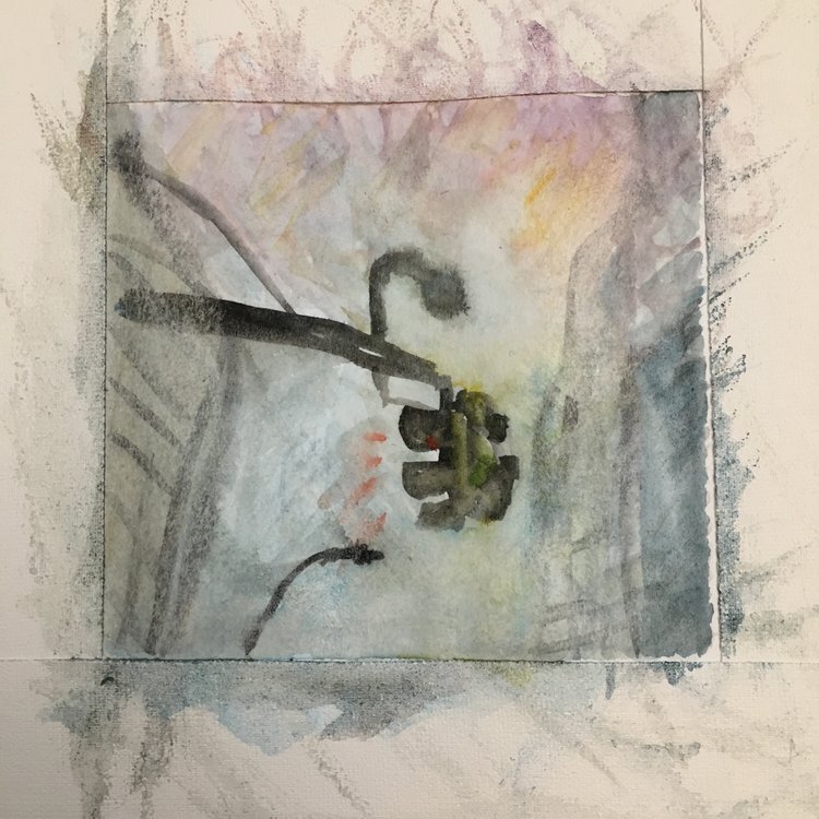 750x750 Traffic Light Watercolor + 35mm Film Composite Le0n Wu - Watercolors Film