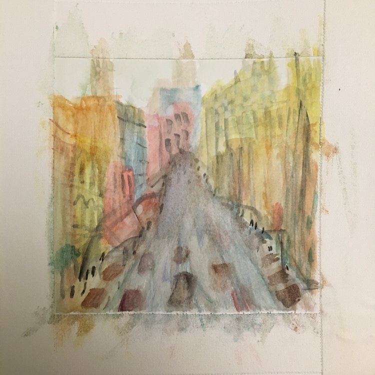 750x750 Chinatown Watercolor + 35mm Film Composite Le0n Wu - Watercolors Film