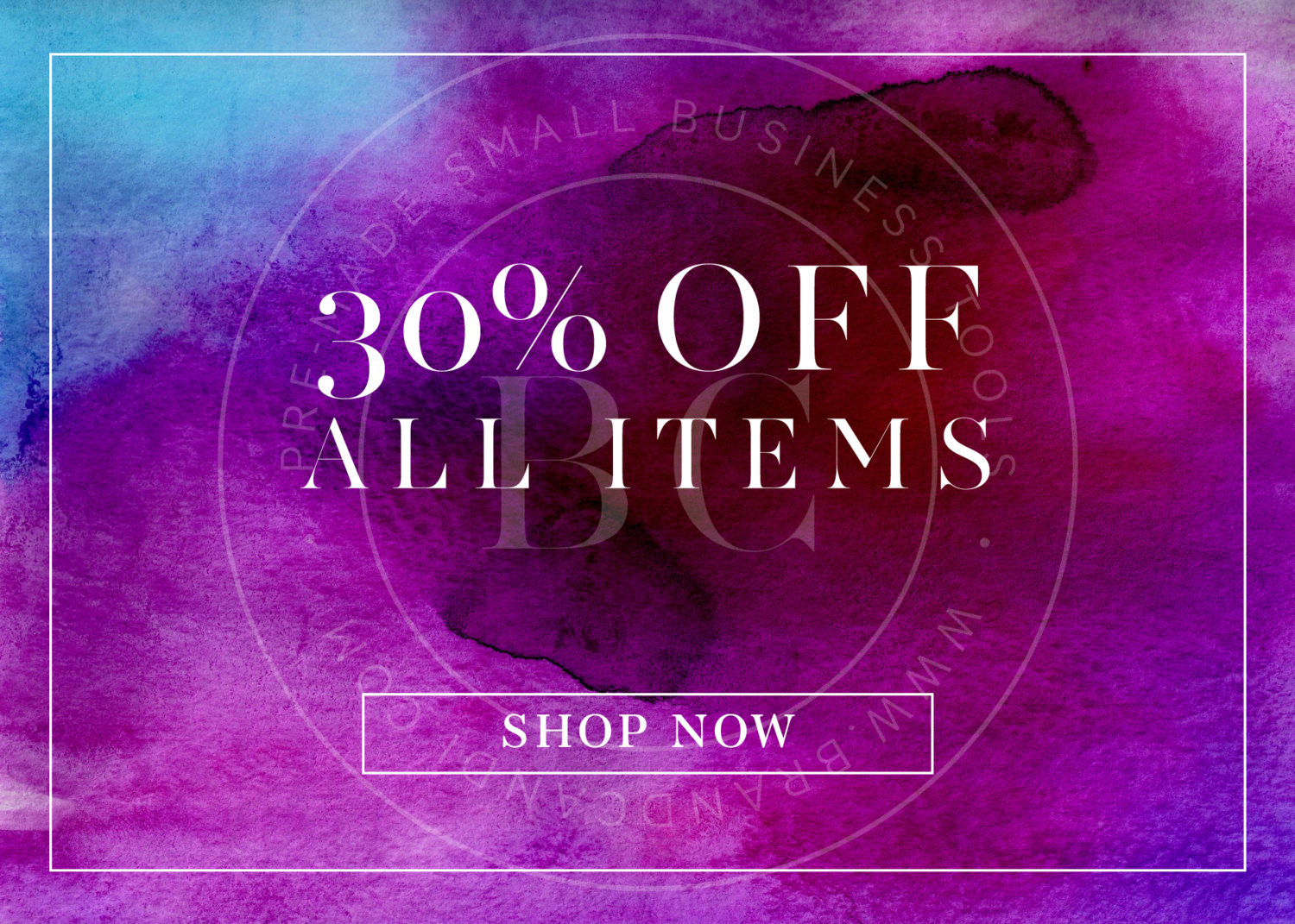 1500x1071 Marketing Template For Boutiques - Watercolors Gift Certificates