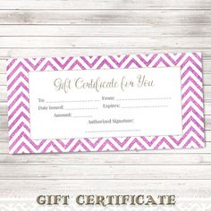 236x236 Printable Gift Certificatepink Watercolor By Digitaldesignpaper - Watercolors Gift Certificates