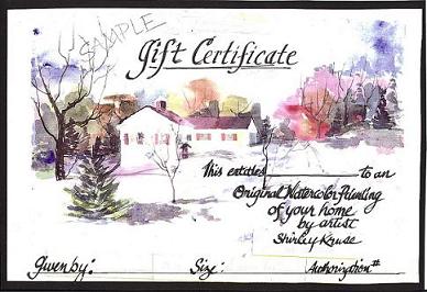 388x266 Watercolor Gift Certificates - Watercolors Gift Certificates
