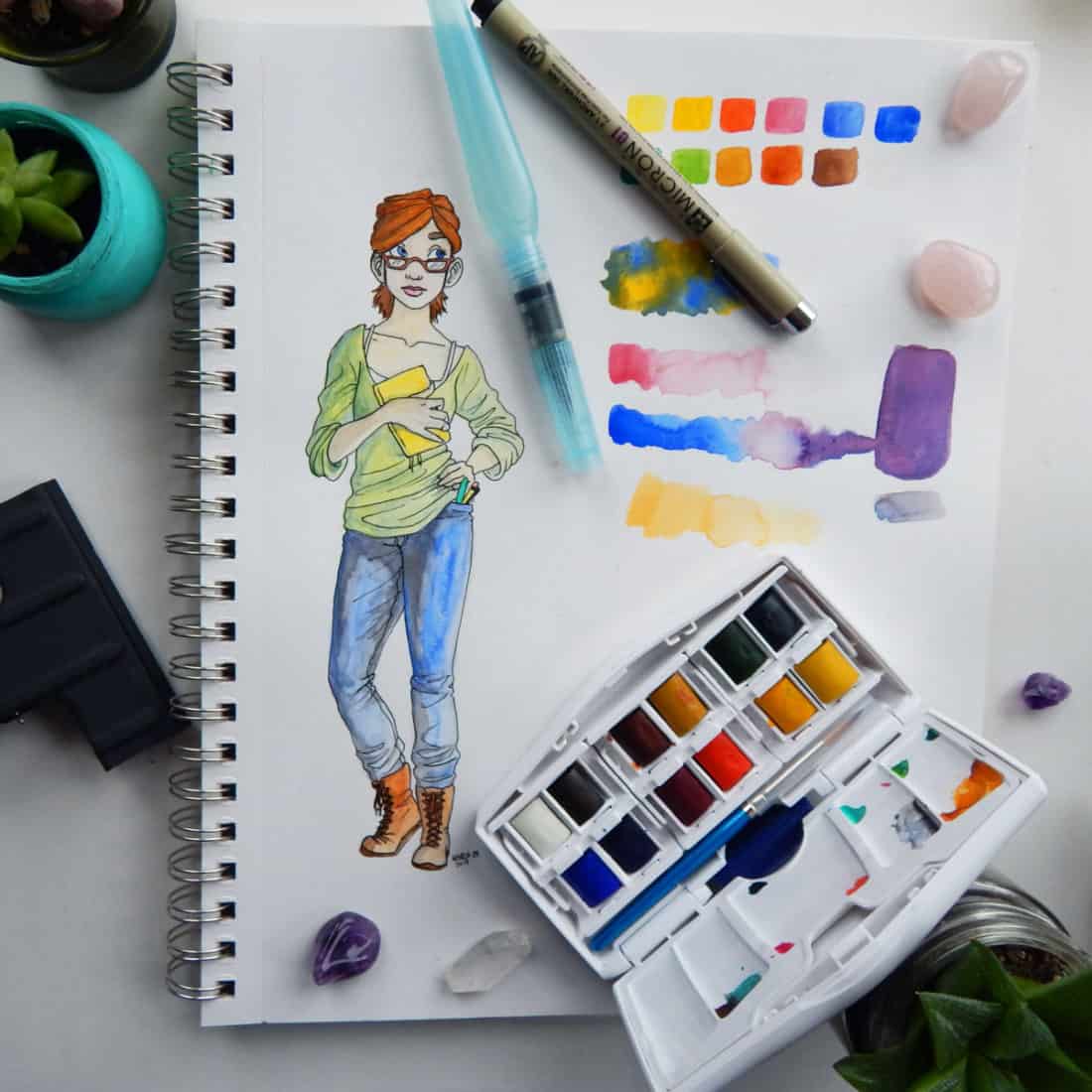 1100x1100 The Best Watercolor Supplies For Beginners - Watercolors High Fashion