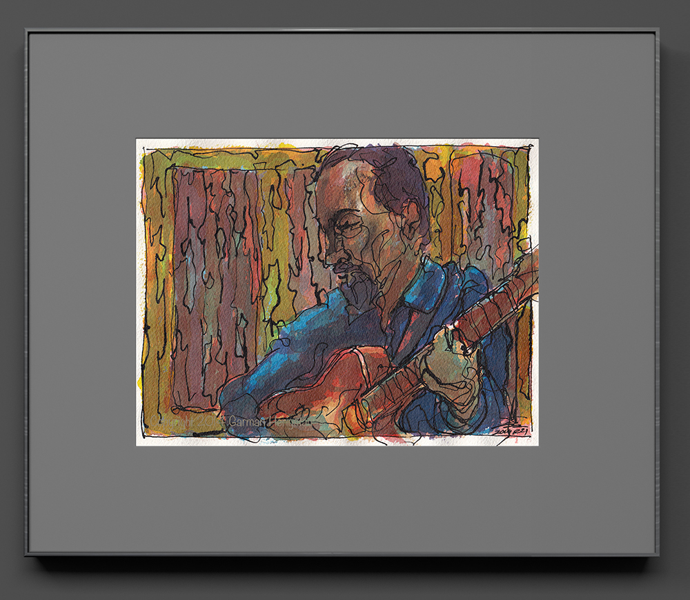 1000x870 Watercolor Seattle Jazz Guitar 5 Garman Herigstad - Watercolors Jazz