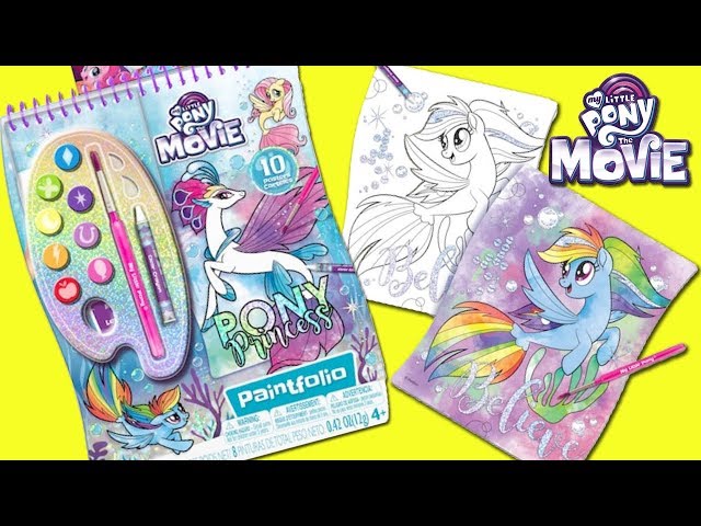 640x480 Toy Caboodle My Little Pony Movie Paintfolio Painting Book Review - Watercolors Movie