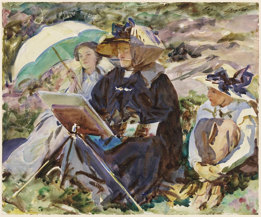 1050x874 Tired Of Painting The One Percent, John Singer Sargent Hit The - Watercolors Radio