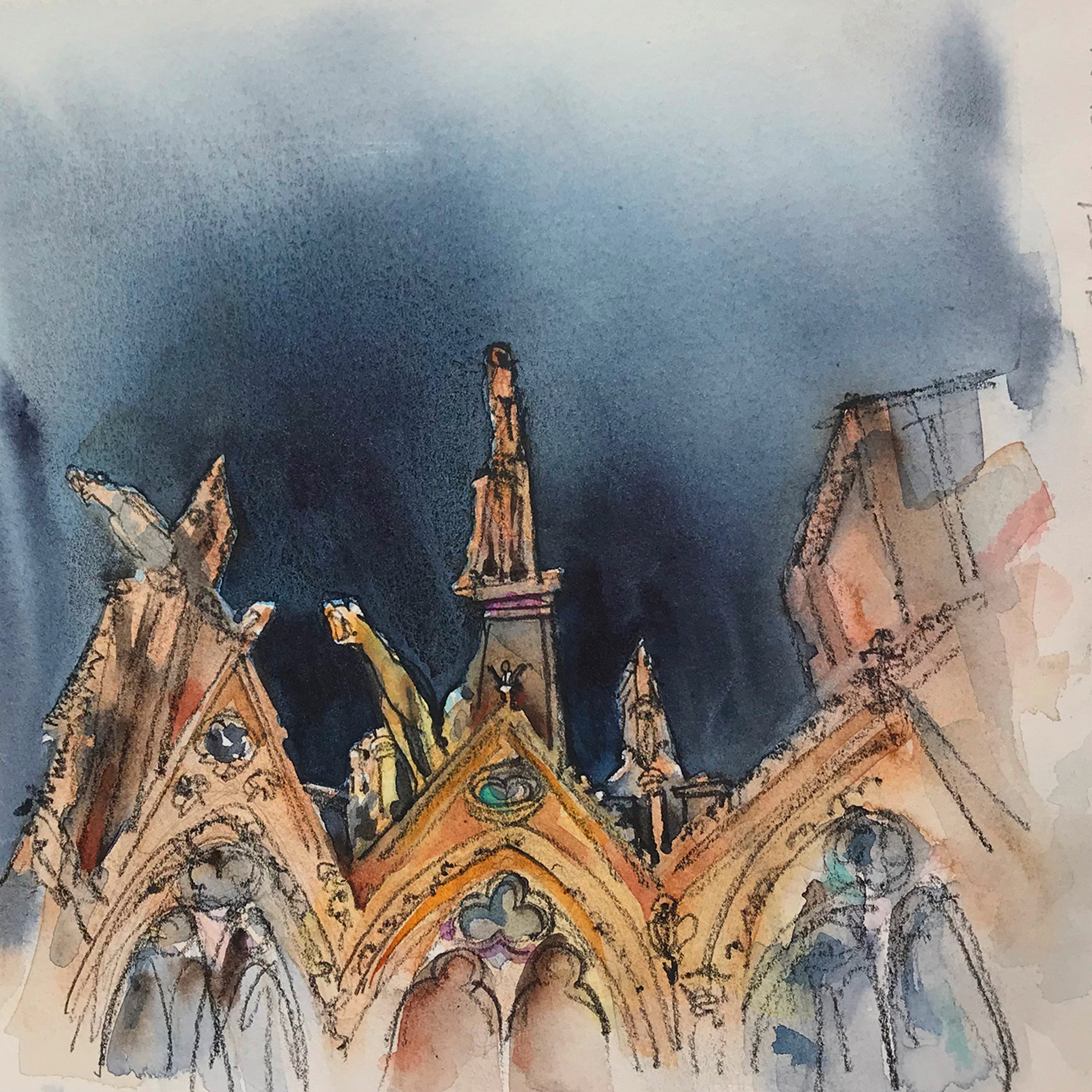 1440x1440 Watercolor Workshop Paris Urban Sketchers - Watercolors Radio Station