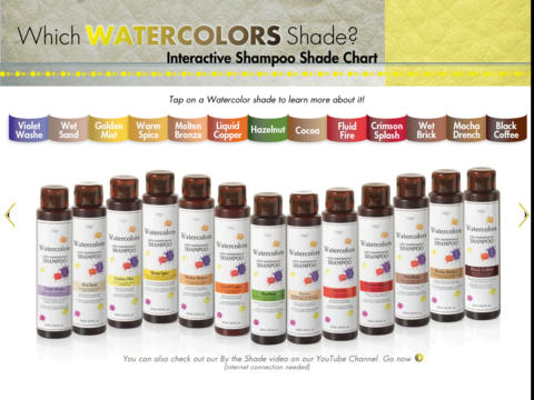Tressa Watercolors Shampoo Color Chart