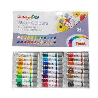 340x340 Pentel Watercolours 24 Colours Set Lazada - Watercolour Colours