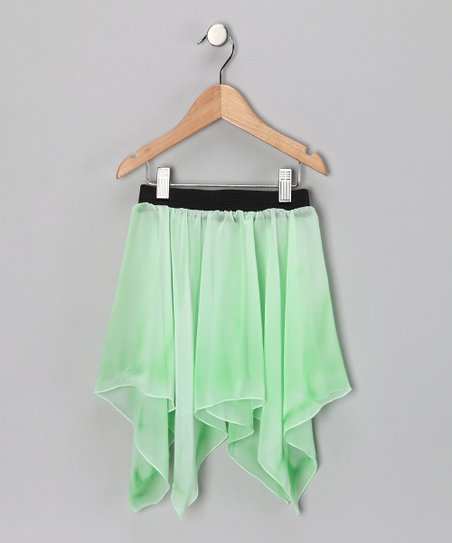 452x543 Watercolour Dancewear Mint Chiffon Handkerchief Skirt - Watercolour Dancewear