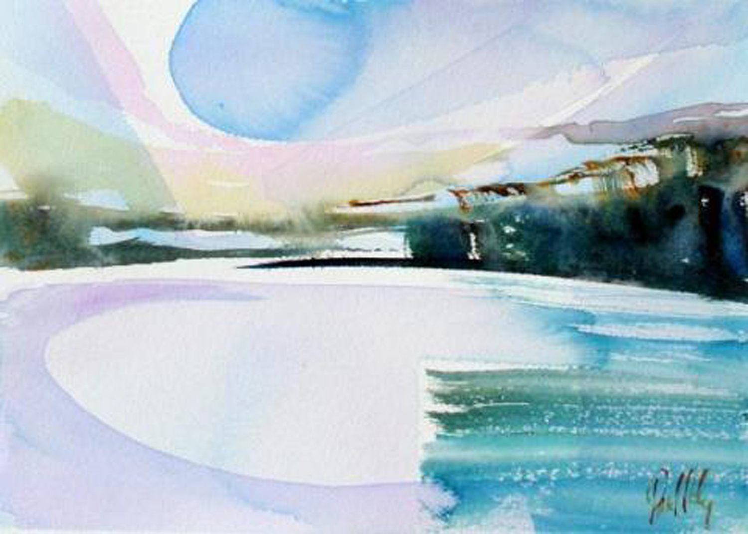 1500x1070 Single Event Pagecoombe Farm Studios - Watercolour Landscapes For Beginners