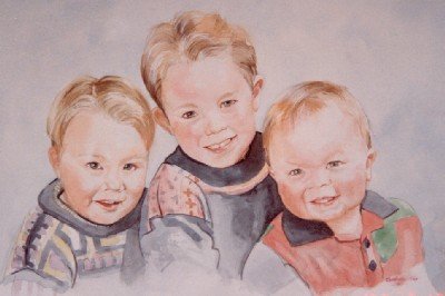 400x266 Watercolor - Watercolour Paintings Of Children