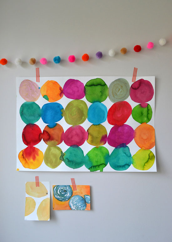 550x772 Diy Circle Painting For Kids Kandinsky Lessons With Kids Art - Watercolour Paintings Of Children