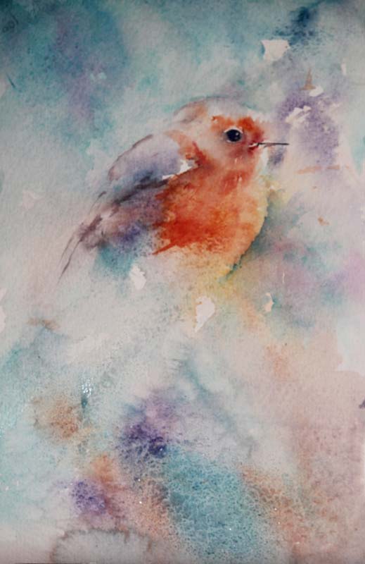 519x800 Watercolours With Life Variety Is The Spice Of Life Robin In - Watercolour Robin