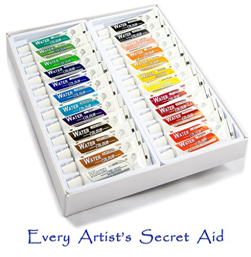 489x500 Daveliou Watercolor Paint Set 12ml X 24 Tubes Non Toxic - Watercolour Set For Beginners