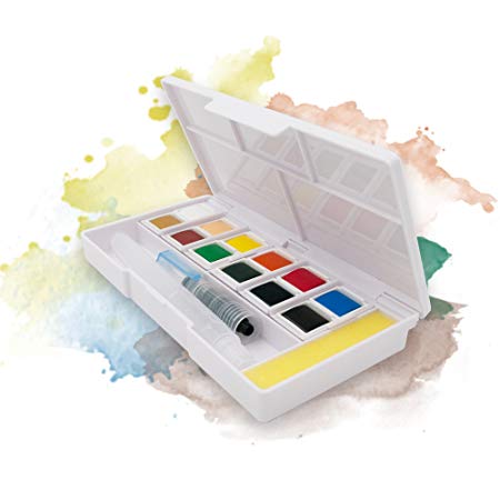 450x450 Watercolour Paint Set Pocket Sized - Watercolour Set For Beginners