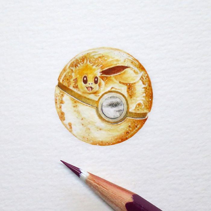 700x700 Tiny Paintings That I Create With Watercolor Bored Panda - Watercolour Shell Paintings