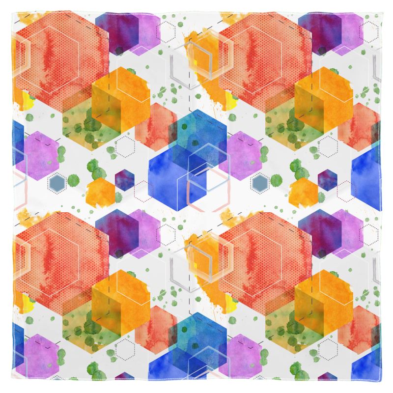 800x800 Watercolour Splash Scarf Wrap Or Shawl - Watercolour Splash