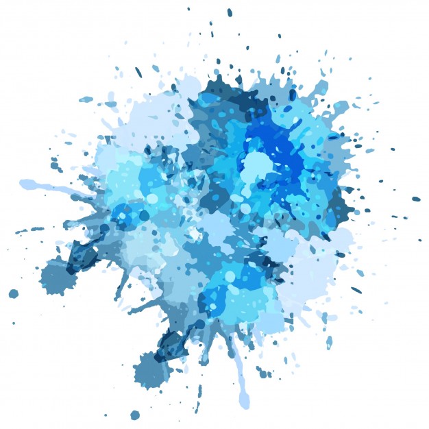 626x626 Blue Watercolor Splash Background Vector Free Download - Watercolour Splash