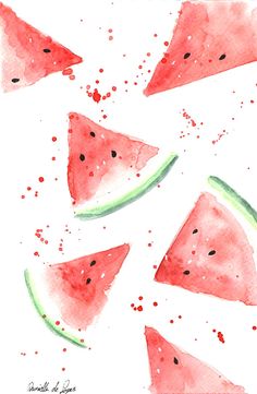 236x361 Watermelon Vector Seamles Watercolor Pattern - Watermelon Watercolor