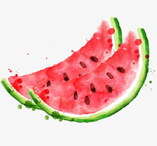 650x602 Watermelon Watercolor, Watermelon Clipart, Watercolor Clipart Png - Watermelon Watercolor