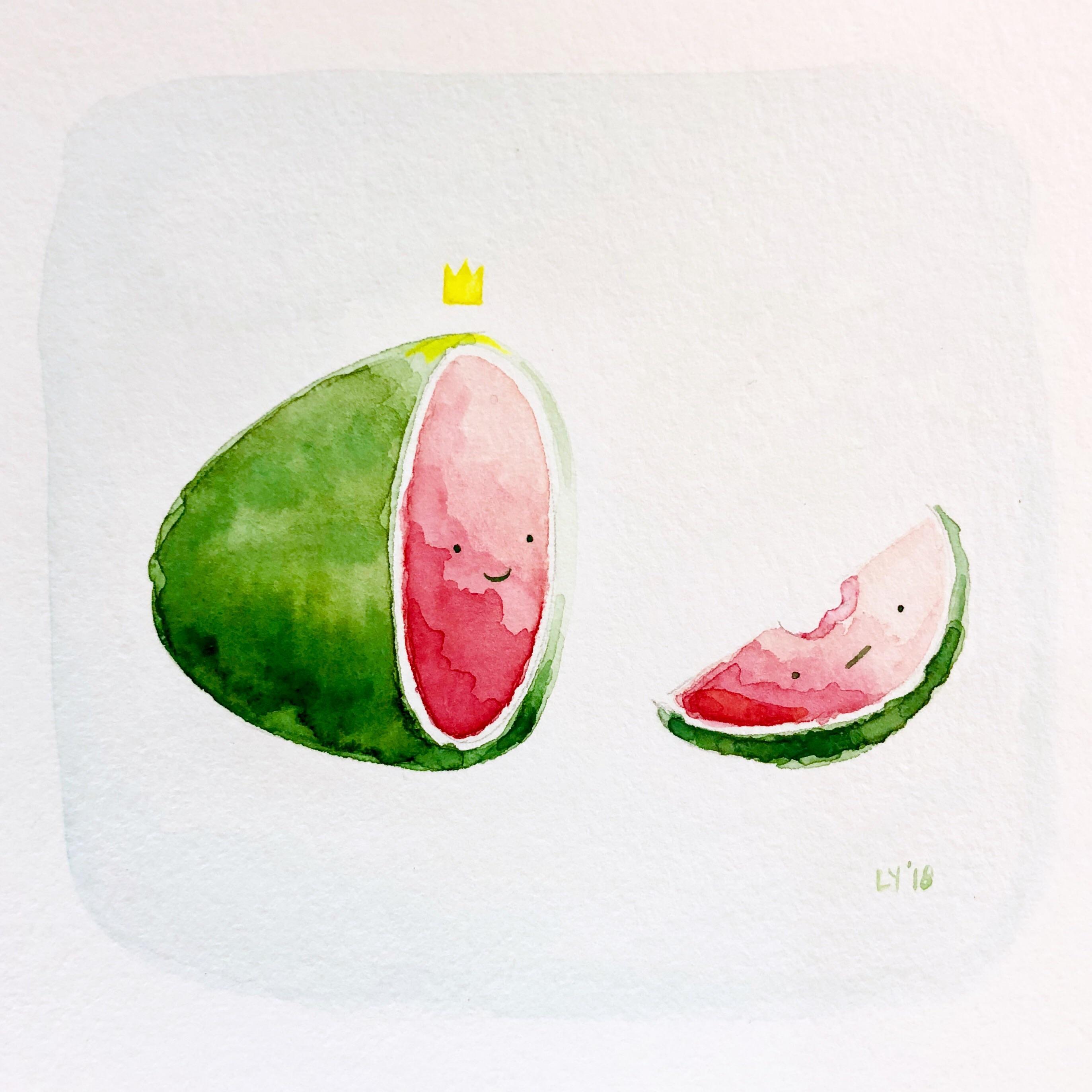 2745x2745 - Watermelon Watercolor