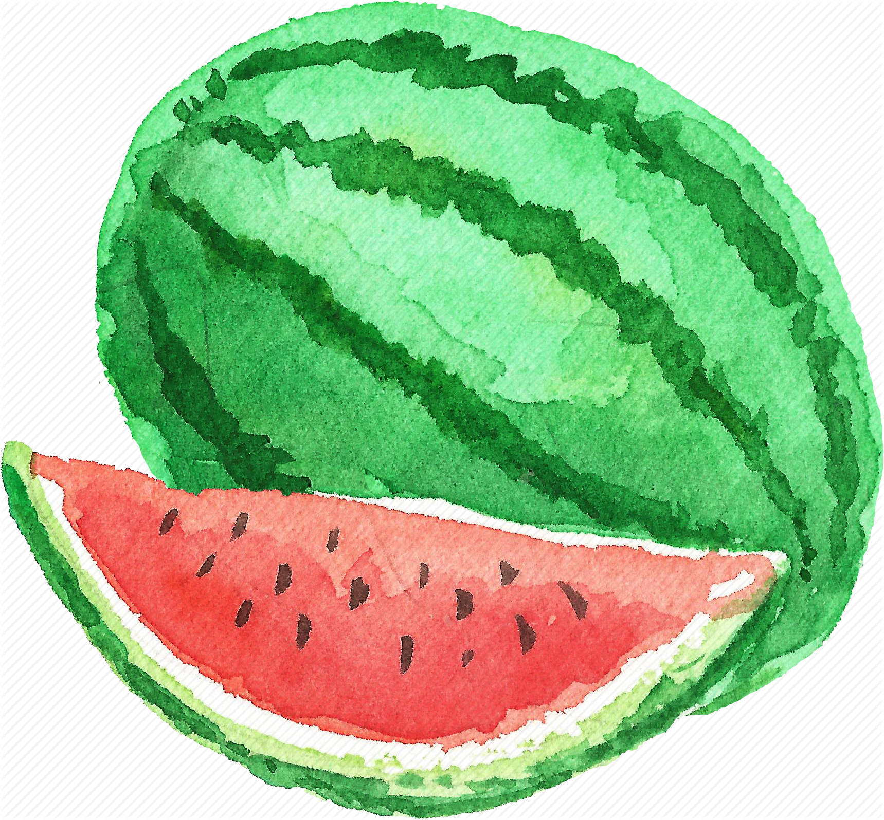 1719x1596 Cuisine, Food, Fruit, Fruits, Watercolor, Watercolors, Watermelon Icon - Watermelon Watercolor