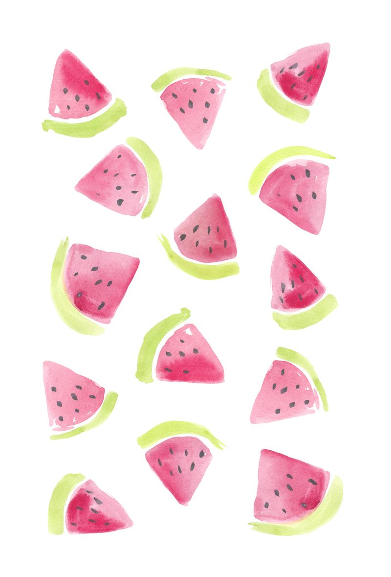 800x1179 Watercolour Watermelons Sarah Jager Design - Watermelon Watercolor Painting