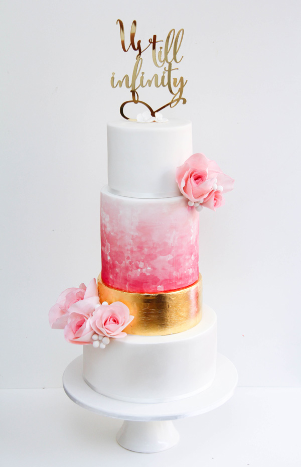 600x930 Tantalizing Watercolor Wedding Cakes For Your Wedding Reception - Wedding Cake Watercolor