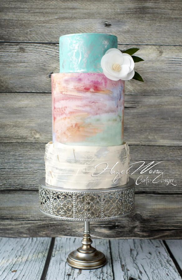 584x900 Wedding Cake Wednesday - Wedding Cake Watercolor