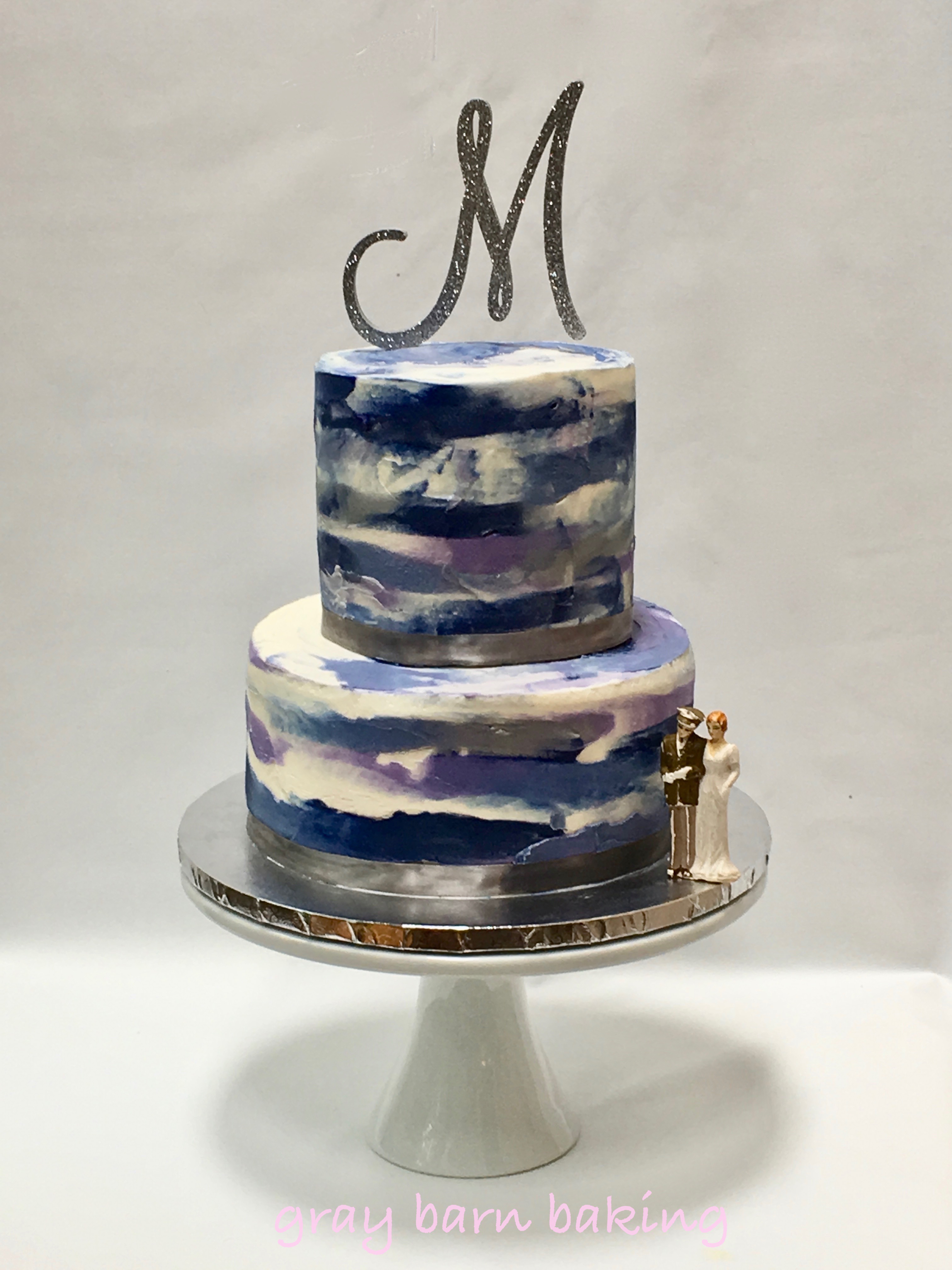 3024x4032 Blue Watercolor Wedding Cake Gray Barn Baking - Wedding Cake Watercolor
