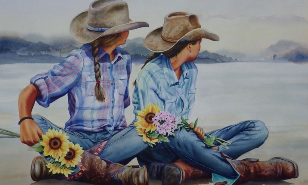 1000x600 The Watercolor Cowboy Bringing Western Art To Life - Western Watercolor